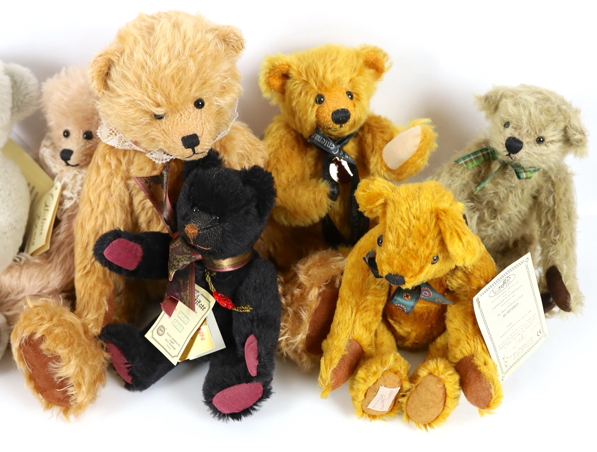 Five Deans bears, one Herman bear and two Artist bears (8)